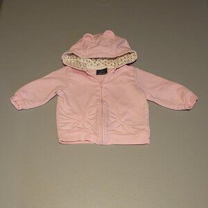 Faded Glory Girls Light Pink Zip Up Hoodie